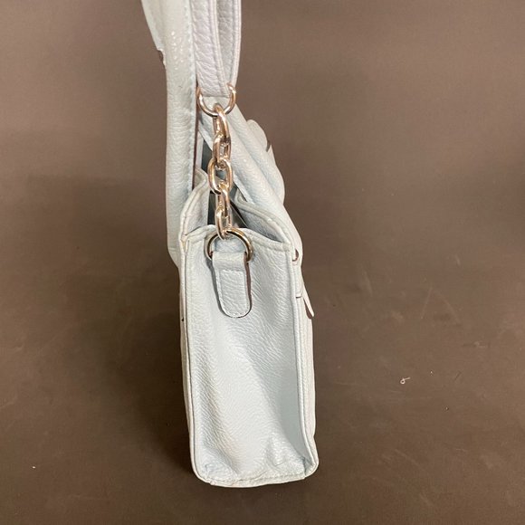 Womens Baby Blue Faux Leather Purse w/Detachable Shoulder Strap*1 Flaw FREE**** - Picture 2 of 8